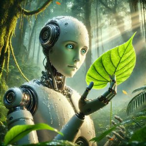AI robot forest